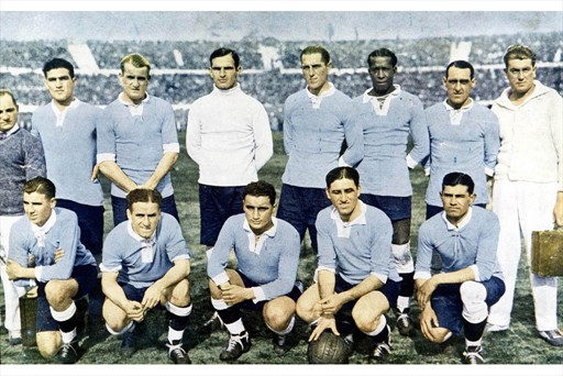 El equipo de Uruguay campeón del mundo en 1930